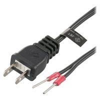 オーム電機 プラグ付き平行コード 補修用 2m 06-5350 1個（直送品）