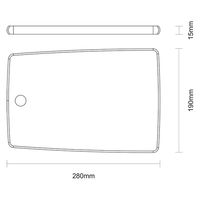 TRAMONTINA カッティングボード 長角小 13272/351 1枚（直送品）