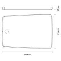 TRAMONTINA カッティングボード 長角大 13274/351 1枚（直送品）