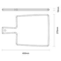 TRAMONTINA カッティングボード 手付大 13277/351 1枚（直送品）