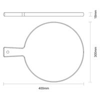TRAMONTINA カッティングボード エウカリプタス 手付丸 13278/292 1枚（直送品）