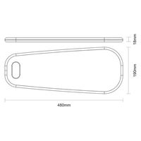 TRAMONTINA ロングサービングボード 48cm 13353/641 1枚（直送品）