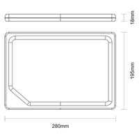 TRAMONTINA カッティングボード 溝 13396/052 1枚（直送品）