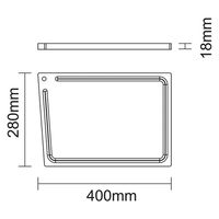TRAMONTINA 木製カッティングボード L 40×28cm 13456/052 1枚（直送品）