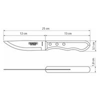 TRAMONTINA ジャンボナイフ レッド 21116/075 1本（直送品）