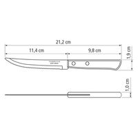 TRAMONTINA ステーキナイフ レッド 21100/475 1本（直送品）