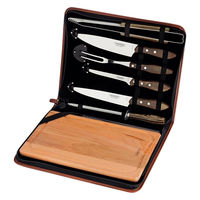 TRAMONTINA ポリウッド バーベキュー7点セット ダーク フェイクレザーケース付 21198/965 1箱（直送品）