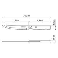 TRAMONTINA ステーキナイフ 22200/405 1本（直送品）