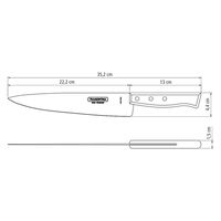 TRAMONTINA 平刃カービングナイフ 大 9インチ 22219/009 1本（直送品）