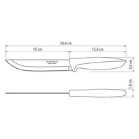 TRAMONTINA キッチンナイフ 黒 23423/106 1本（直送品）