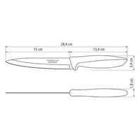 TRAMONTINA ユーティリティナイフ 黒 23424/106 1本（直送品）