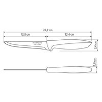 TRAMONTINA ボーニングナイフ 黒 23425/105 1本（直送品）