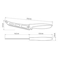 TRAMONTINA チーズナイフ 6インチ 黒 23429/106 1本（直送品）