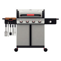 TRAMONTINA ガス バーベキューグリル 大(TGP-6000)アクセサリー6点セット付き 26500/021 1台（直送品）