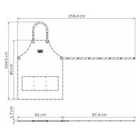 TRAMONTINA シュラスコブラック エプロン 26571/000 1掛（直送品）