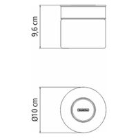 TRAMONTINA グラスコンテイナー ステンレス蓋 0.4L 61227/010 1個（直送品）