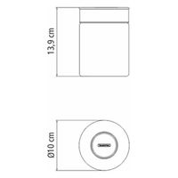 TRAMONTINA グラスコンテイナー ステンレス蓋 0.7L 61227/020 1個（直送品）