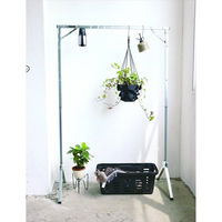 クレエ PG エキシビション フォルダブルハンガーラック 982360008 1台（直送品）