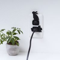 旭電機化成 うさぎのコンセントカバー(2個組A) AKN-21A 1式(2個入)（直送品）