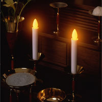 旭電機化成 安心のろうそく(小)(2本入電池無) ろうそく型LEDライト ARO-5201N 1式(2本入)（直送品）