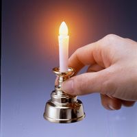 旭電機化成 安心のろうそくミニ(電池無) ゴールド ろうそく型LEDライト ARO-5202N GD 1個（直送品）