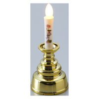 旭電機化成 安心の絵ろうそくミニ(電池付) ゴールド ろうそく型LEDライト ARO-5210GD 1個（直送品）