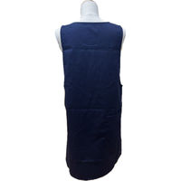 ZacZac 多機能付きT/Cツイル無地サイドボタンエプロン LLサイズ ネイビー 300465 1枚（直送品）