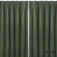 フォレストリンク 防炎遮光1級 カーテン 1000×1780mm グリーン cu1108egn-100-178-2 1セット(2枚入)（直送品）
