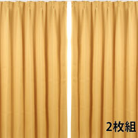 フォレストリンク 防炎遮光1級 カーテン 1350×1500mm オレンジ cu1108lor-135-150-2 1セット(2枚入)（直送品）