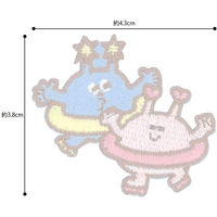 パイオニア SWIMMER ワッペン シール・アイロン接着 縦約38mmx幅約43mm AIP400-AIP05 1セット(3袋)（直送品）