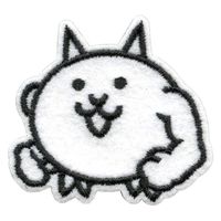 パイオニア にゃんこ大戦争 ワッペン シール・アイロン接着 幅49mm×縦45mm BAN450-BAN43 1セット(3袋)（直送品）