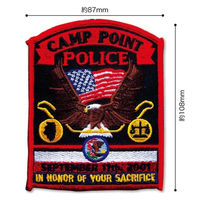 パイオニア ワッペン アイロン接着「ビッグアメリカン」 BW003-05040 1セット(3袋)（直送品）