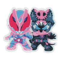 「仮面ライダーシリーズ」 仮面ライダーリバイス 令和仮面ライダー シール・アイロン両用ワッペン(1個付き) IM380-IM24（直送品）