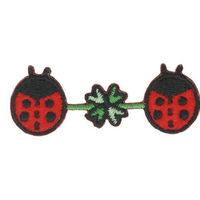 パイオニア 16538 シールワッペン ロングタイプ 「てんとう虫とクローバー」 LS100-16538 1セット(3袋)（直送品）