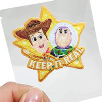 ディズニー ワッペン トイストーリー シール&アイロン接着 1枚入り 縦65mm×横65mm MY6501-MY480 1セット(3袋)（直送品）