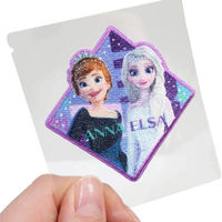 ディズニー ワッペン アナと雪の女王2 シール&アイロン接着 1枚入り 縦65mm×横65mm MY6501-MY477 1セット(3袋)（直送品）