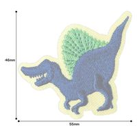 パイオニア 恐竜シルエットワッペン(スピノサウルス) アイロン接着OK ORG350-23092 1セット(3袋)（直送品）