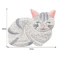 パイオニア ワッペン ねこ ORG350-23414 1セット(3袋)（直送品）