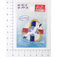 パイオニア アイロン接着・シール両用 マリンワッペン うきわとカモメ R343-34305 R345-34305 1セット(3袋)（直送品）