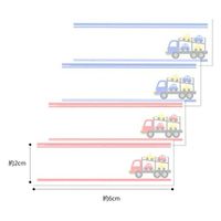 パイオニア ネームラベル はたらく車 キャリアカー 赤2枚 青2枚入り RM250-17748 1セット(3袋)（直送品）