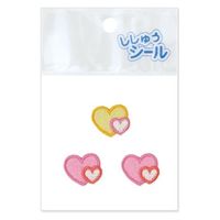 パイオニア つくつく シールワッペン ハート S130-13138 1セット(3袋)（直送品）