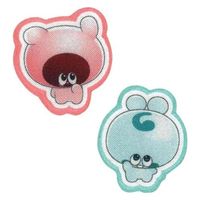 パイオニア 『ぷにるんず』2個付きワッペン あいるん×ともるん シールアイロン両用タイプ TOM600-TOM66 1セット(3袋)（直送品）
