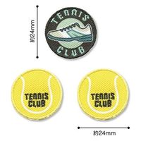 パイオニア スポーツワッペンシリーズ「テニス」 V450-17733 1セット(3袋)（直送品）