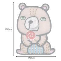 パイオニア パイオニアオリジナルシリーズ アイロン接着ワッペン 「クマ」 WB353-23023 1セット(3袋)（直送品）
