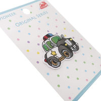 パイオニア [ワッペン]アイロン ワッペン/パトカー WB400-23004 1セット(3袋)（直送品）
