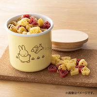 富士ホーロー キャニスター 保存容器 琺瑯 9cm イエロー ミッフィーパステル MFPー9CN.Y 1個