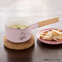 富士ホーロー ミルクパン 琺瑯 12cm IH ピンク ミッフィーパステル MFPー12M.P 1個