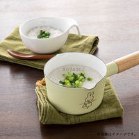 富士ホーロー ミルクパン 12cm IH ペールグリーン ミッフィーパステル MFPー12M.PG 1個