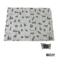 レンジフードフィルター 約43×60cm ねこ柄 換気扇 フィルター カバー キッチン 磁石4個付き 1パック（1枚入）まるき
