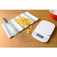 ドリテック デジタルスケール1kg ホワイト KSー643RWT キッチンスケール 1個